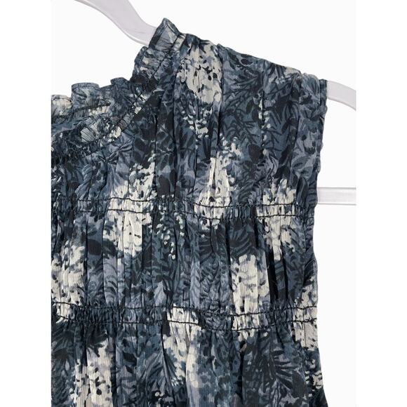 Joie Baltic Print Mini Dress Baltic Print XXL Floral Swing Trapeze Romantic - Picture 9 of 16